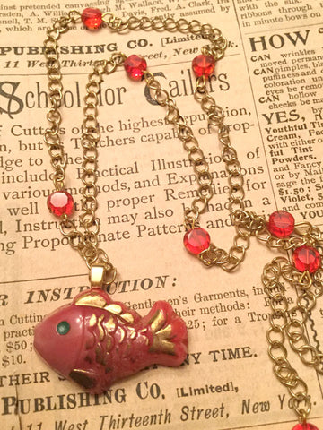 Red Fish Necklace